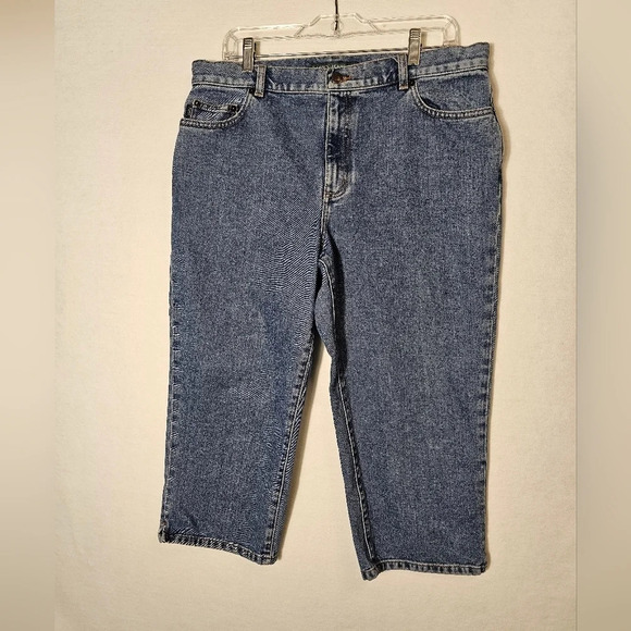 Lauren Jeans Co. Ralph Lauren Cropped Plus Size Relaxed Jeans Women's Size 14 - Picture 8 of 8